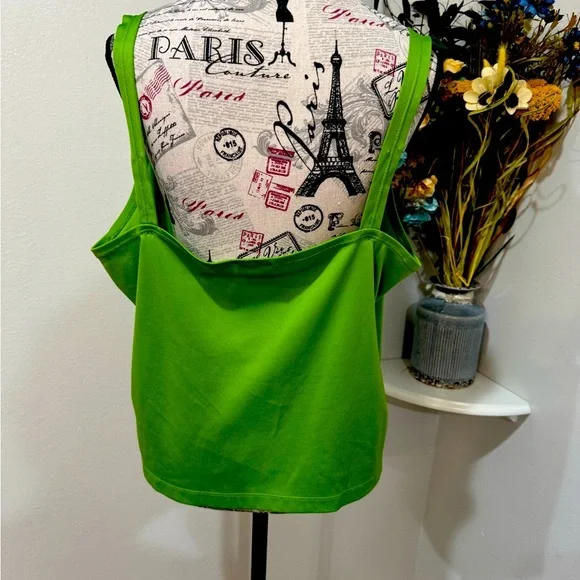 Cato Vibrant Green Lace Camisole Women's size XL - Picture 3 of 8